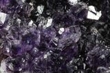 Tall, Dark Purple Amethyst Cluster On Wood Base - Uruguay #113936-3